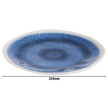 (6 sztuk) Talerz - BLUE OCEAN - Melamina - Ø 265 mm - Prime Gastro