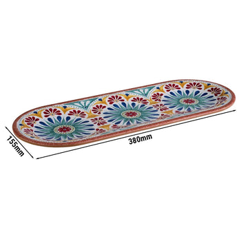 (6 sztuk) Talerze - ARABESQUE - melamina - 380 x 155 mm - Prime Gastro