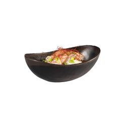 (6 sztuk) Miska - MARONE - melamina - 0,25 litra - 165x100 mm - czarno - brązowa