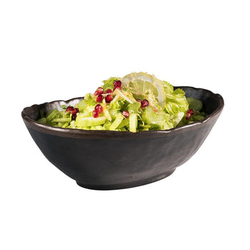 (6 sztuk) Miska - MARONE - melamina - 1,4 litra - 275x190 mm - czarno-brązowa - Prime Gastro