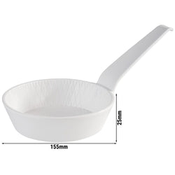 (48 sztuk) Miseczka - MINI - melamina - 70 ml - Ø 85 mm - z uchwytem - biała
