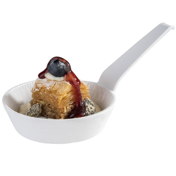 (48 sztuk) Miseczka - MINI - melamina - 70 ml - Ø 85 mm - z uchwytem - biała - Prime Gastro