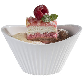 (48 sztuk) Miska - MINI - melamina - 70 ml - 95x55 mm - biała - Prime Gastro