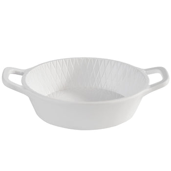 (60 sztuk) Miska - MINI - melamina - 70 ml - Ø 85 mm - z uchwytami do przenoszenia - biała - Prime Gastro