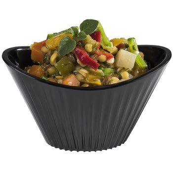 (48 sztuk) Miska - MINI - melamina - 70 ml - 95x55 mm - czarna - Prime Gastro