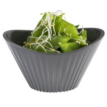 (48 sztuk) Miska - MINI - melamina - 70 ml - 95x55 mm - szara - Prime Gastro