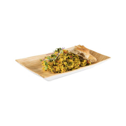 (6 sztuk) Taca - BAMBOO - Melamina - 210x130mm - Wysokość: 30mm