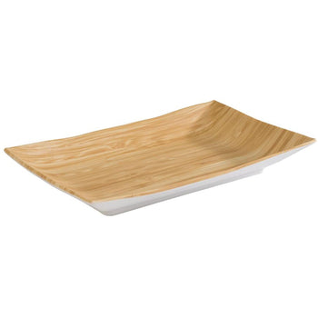 (6 sztuk) Taca - BAMBOO - Melamina - 210x130mm - Wysokość: 30mm - Prime Gastro