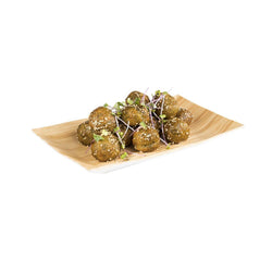 (6 sztuk) Taca - BAMBOO - Melamina - 245x155mm - Wysokość: 30mm