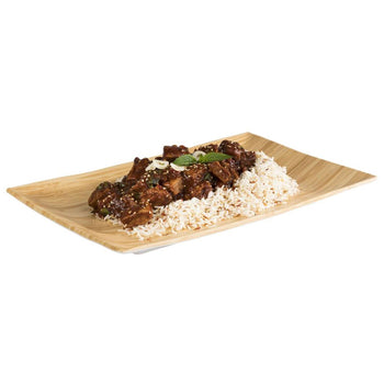 (6 sztuk) Taca - BAMBOO - melamina - 345 x 215 mm - wysokość: 30 mm - Prime Gastro