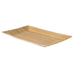 (6 sztuk) Taca - BAMBOO - melamina - 345 x 215 mm - wysokość: 30 mm