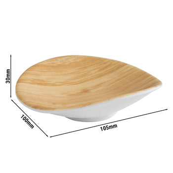 (6 sztuk) Miseczki - BAMBOO - melamina - 30 ml - białe - Prime Gastro