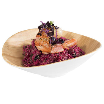 (6 sztuk) Miska - BAMBOO - melamina - 0,2 litra - 175x155 mm - biała - Prime Gastro