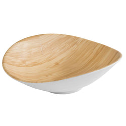 (6 sztuk) Miska - BAMBOO - melamina - 0,2 litra - 175x155 mm - biała