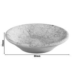 (24 sztuki) Dipschälchen - ELEMENT - melamina - 10 ml - Ø 80 mm - szary