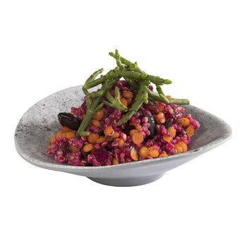 (24 sztuki) Miseczki - ELEMENT - melamina - 20 ml - szare - Prime Gastro