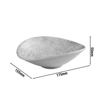 (6 sztuk) Miska - ELEMENT - Melamina - 0,18 litra - 175x155mm - Szara - Prime Gastro