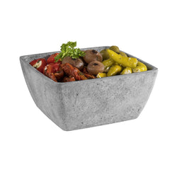 (6 sztuk) Miska - ELEMENT - Melamina - 1,5 litra - kwadratowa - szara