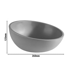(6 sztuk) Miska - ELEMENT LOOK - Melamina - 1,45 litra - Ø 260 mm - Szara