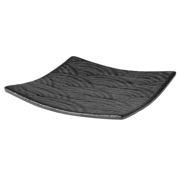 (6 sztuk) Taca - DARK WAVE - melamina - 140 x 140 mm - wysokość: 20 mm - Prime Gastro