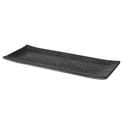 (6 sztuk) Taca - DARK WAVE - melamina - 290 x 120 mm - wysokość: 15 mm