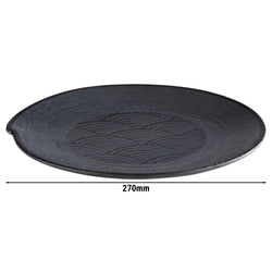 (6 sztuk) Talerze - DARK WAVE - melamina - Ø 270 mm