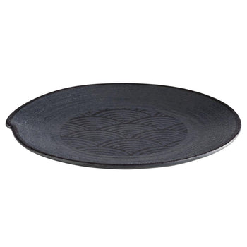 (6 sztuk) Talerze - DARK WAVE - melamina - Ø 270 mm - Prime Gastro
