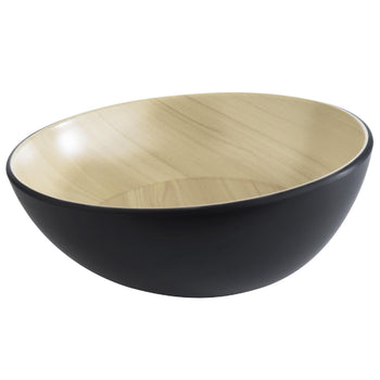 (6 sztuk) Miska - FRIDA - Melamina - 1,6 litra - Ø 250 mm - Czarny - Prime Gastro