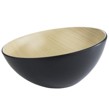 (6 sztuk) Miska - FRIDA - melamina - 2,6 litra - Ø 285 mm - czarna - Prime Gastro