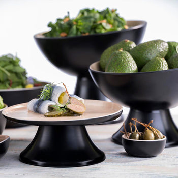 (6 sztuk) Podstawki - FRIDA - melamina - wysokość: 80 mm - pasują do miseczek i tac FRIDA - Prime Gastro