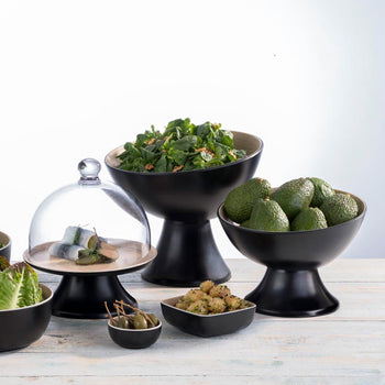 (6 sztuk) Stojaki - FRIDA - melamina - wysokość: 120 mm - pasują do misek i tac FRIDA - Prime Gastro