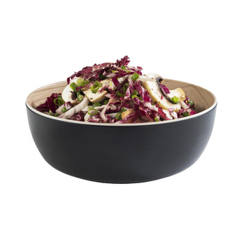 (6 sztuk) Miska - FRIDA - melamina - 1,8 litra - Ø 215 mm - czarna - Prime Gastro