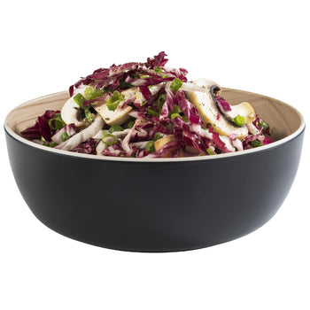 (6 sztuk) Miska - FRIDA - melamina - 1,8 litra - Ø 215 mm - czarna - Prime Gastro