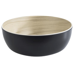 (6 sztuk) Miska - FRIDA - melamina - 1,8 litra - Ø 215 mm - czarna