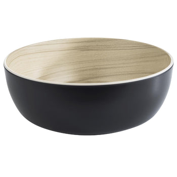 (6 sztuk) Miska - FRIDA - melamina - 1,8 litra - Ø 215 mm - czarna - Prime Gastro