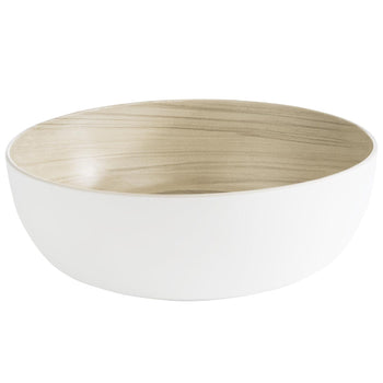 (6 sztuk) Miska - FRIDA - melamina - 4,7 litra - Ø 300 mm - biała - Prime Gastro