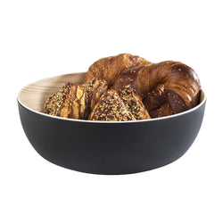 (6 sztuk) Miska - FRIDA - melamina - 4,7 litra - Ø 300 mm - czarna