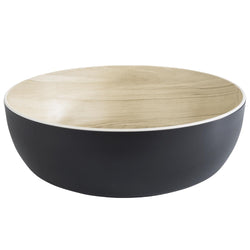 (6 sztuk) Miska - FRIDA - melamina - 4,7 litra - Ø 300 mm - czarna