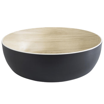 (6 sztuk) Miska - FRIDA - melamina - 4,7 litra - Ø 300 mm - czarna - Prime Gastro