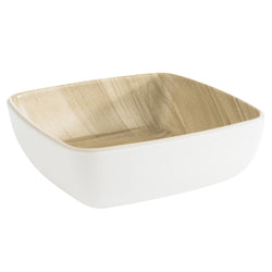 (6 sztuk) Miska - FRIDA - melamina - 0,37 litra - kwadratowa - biała