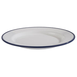 (6 sztuk) Talerze - ENAMEL LOOK - melamina - Ø 205 mm, wys.: 20 mm