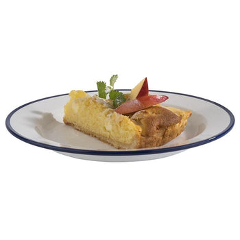 (6 sztuk) Talerze - ENAMEL LOOK - melamina - Ø 245 mm, wys.: 25 mm - Prime Gastro