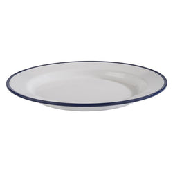 (6 sztuk) Talerze - ENAMEL LOOK - melamina - Ø 245 mm, wys.: 25 mm