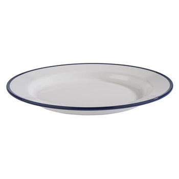 (6 sztuk) Talerze - ENAMEL LOOK - melamina - Ø 245 mm, wys.: 25 mm - Prime Gastro