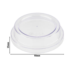 (6 sztuk) Pokrywa - FRIDA - Ø 90 mm - pasuje do 849306 i 849316