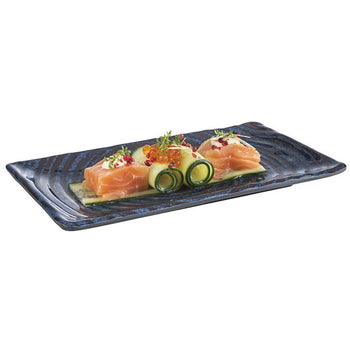 (6 sztuk) Taca / deska do sushi - LOOPS - 235 x 135 mm - wysokość: 15 mm - Prime Gastro