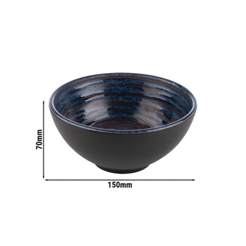 (6 sztuk) Miska - LOOPS - Melamina - 0,5 litra - Ø 150 mm - Niebieski - Prime Gastro