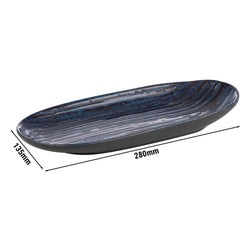 (6 sztuk) Talerze - płaskie - LOOPS - melamina - 280x135mm