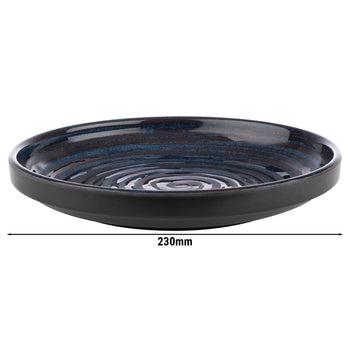 (6 sztuk) Talerze - płaskie - LOOPS - melamina - Ø 230 mm - Prime Gastro