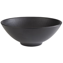 (6 sztuk) Miska - NERO - Melamina - 1,7 litra - Ø 240 mm - Czarny